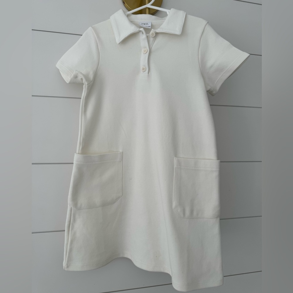 White polo dress from Zara